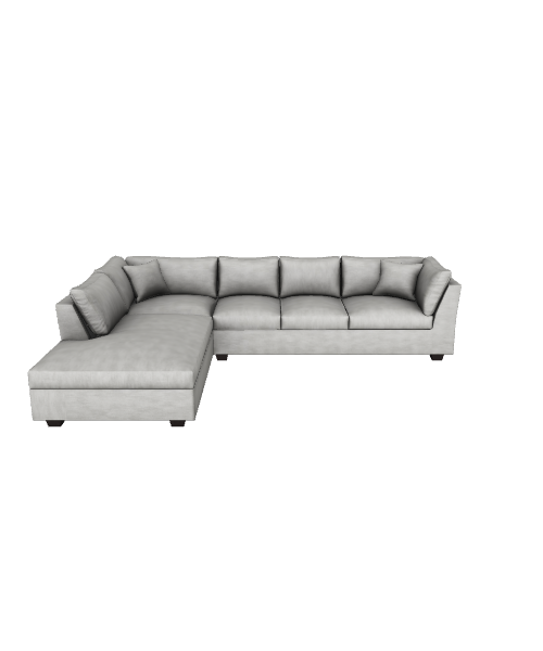 Modern L-Shaped Sofa 3D Model - 3D Model