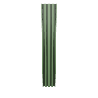 Stylized Vertical Panel Design 3D Model - 3D Model