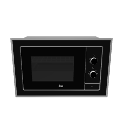 Sleek Black Microwave Oven 3D Model - Household 3D Model