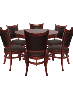 Elegant Dining Table Set 3D - Furniture 3D Model