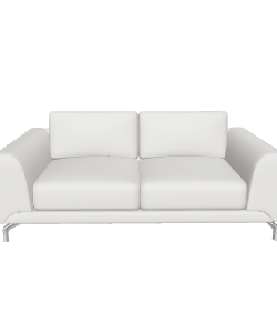 Contemporary White Sofa Model - 3D Model