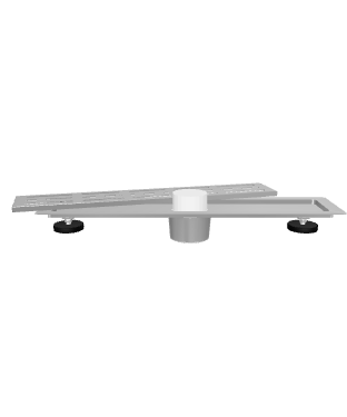 Contemporary Stainless Steel Floor Drain 3D Model - Interior 3D Model