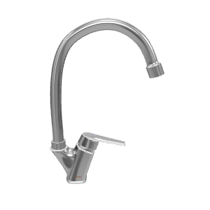 Sleek Modern Kitchen Faucet 3D - 3D Model