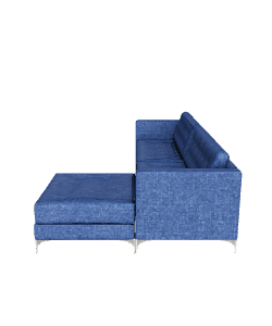 Stylish Blue Sectional Sofa - 3D Model