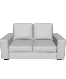 Stylish Modern Fabric Sofa 3D Model - Furniture 3D Model