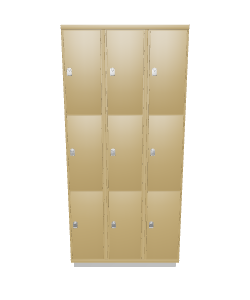 Metal Storage Locker Model 3D - 3D Model