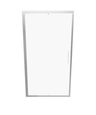 Sleek Glass Shower Door 3D Model - Architecture 3D Model