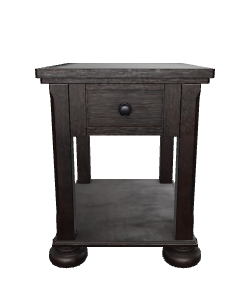 Elegant Wooden Side Table Model 3D Model