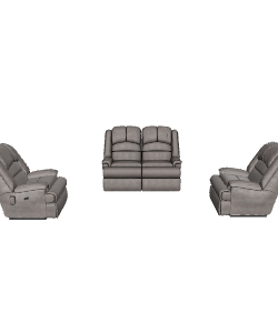 Comfortable Reclining Sofa Set 3D Model - Furniture 3D Model