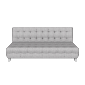 Contemporary Fabric Sofa 3D Model - 3D Model