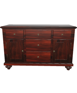 Elegant Wooden Sideboard Model - 3D Model
