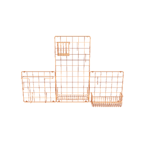 Stylish Wire Storage Basket Set 3D Model - 3D Model
