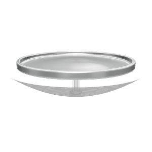 Stylish Round Metal Tray 3D - 3D Model