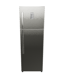 Sleek Stainless Steel Refrigerator 3D Model - 3D Model