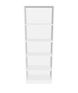 Minimalist White Bookshelf 3D Model - 3D Model
