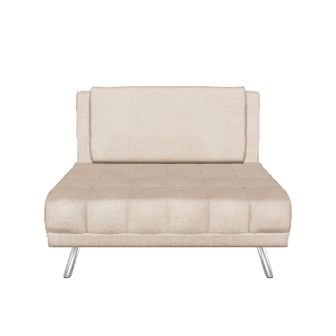 Contemporary Fabric Sofa Bed 3D Model - 3D Model