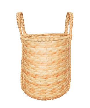 Stylish Handmade Woven Storage Basket 3D Model - 3D Model