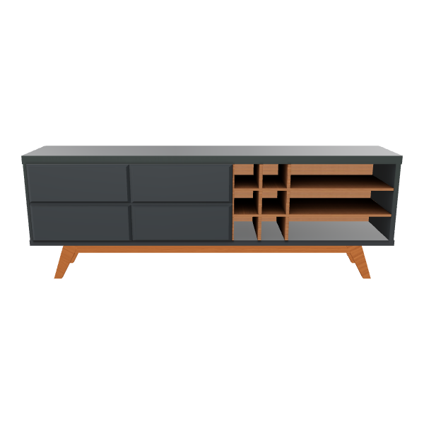 Stylish Modern TV Stand 3D - 3D Model
