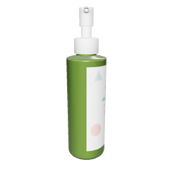 Stylish Green Spray Bottle 3D Model - 3D Model