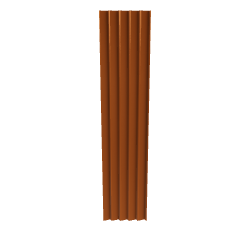 Stylized Vertical Wooden Panel 3D - 3D Model