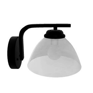 Stylish Glass Wall Lamp 3D Model - 3D Model