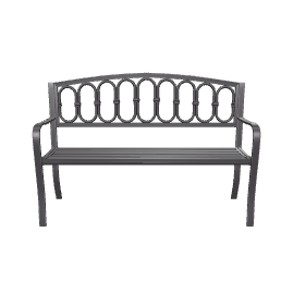 Elegant Outdoor Metal Bench Model - 3D Model