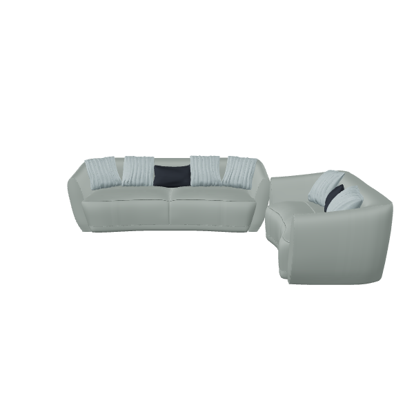 Contemporary Sofa Set 3D Model - 3D Model