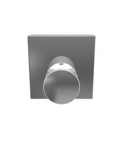 Sleek Modern Wall-Mounted Knob 3D Model - Interior 3D Model