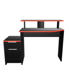 Stylish Modern Desk with Drawer 3D Model - 3D Model