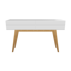Scandinavian Inspired Minimalist Console Table 3D Model - 3D Model