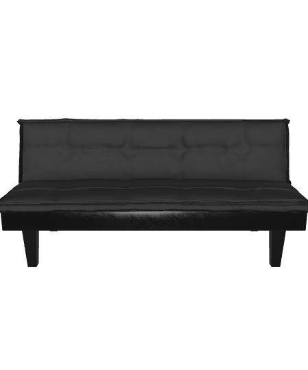Stylish Black Sofa 3D Model - Furniture 3D Model