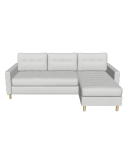 Stylish Modern Sectional Sofa 3D Model - Furniture 3D Model