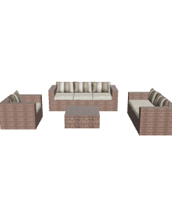 Stylish Outdoor Sofa Set 3D - Furniture 3D Model