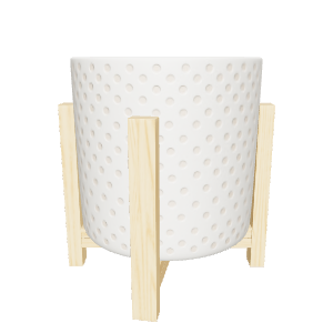 Minimalist Ceramic Planter Stand 3D - Furniture 3D Model