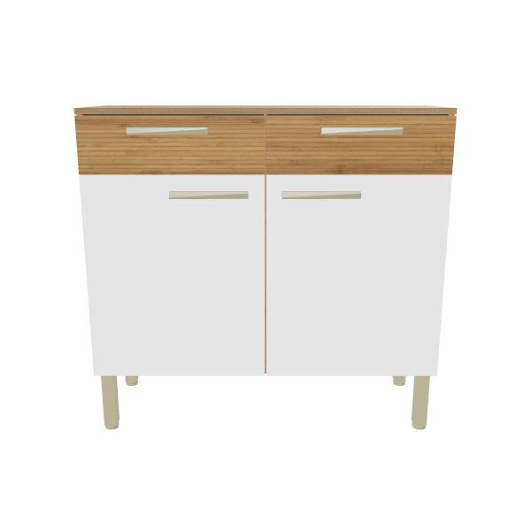 Stylish Wooden Storage Cabinet 3D - Furniture 3D Model