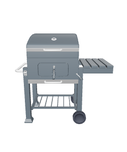 Stylish Outdoor BBQ Grill Model - Exterior 3D Model