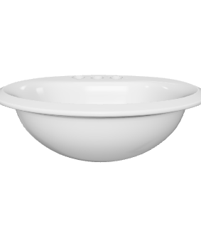 Sleek Ceramic Washbasin 3D Model - Interior 3D Model