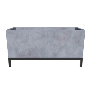 Stylish Rectangular Planter Box 3D - Furniture 3D Model