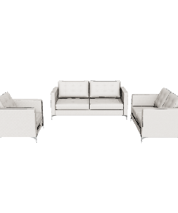 Elegant Modern Sofa Set 3D - 3D Model