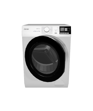 Stylish Front-Loading Dryer 3D Model - 3D Model