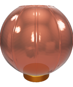 Stylish Modern Glass Lantern 3D Model - Interior 3D Model