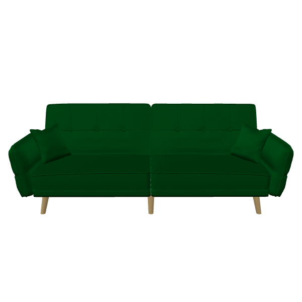 Stylish Green Couch Model 3D - 3D Model
