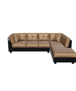 Stylish L-Shaped Sofa Model 3D - 3D Model