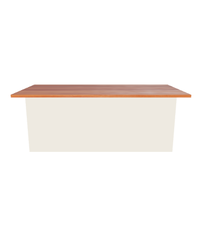 Stylish Minimalist Wooden Table 3D Model - 3D Model