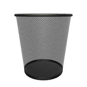 Stylish Wire Mesh Wastebasket 3D Model - Household 3D Model