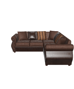 Luxurious L-Shaped Sofa Model - Furniture 3D Model
