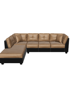 Cozy Sectional Sofa 3D Model - Furniture 3D Model