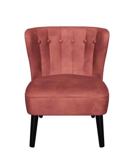 Stylish Fabric Accent Chair 3D Model - 3D Model