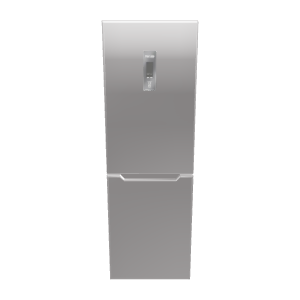 Sleek Stainless Steel Refrigerator 3D Model - 3D Model