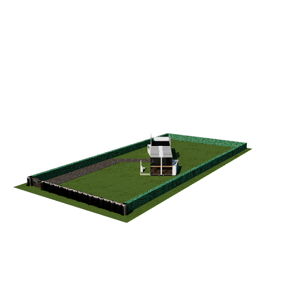 Stylish Modern Garden House 3D Model - Exterior 3D Model